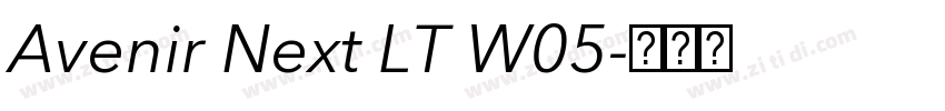 Avenir Next LT W05字体转换